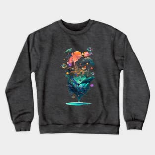 Tropical Fish World Crewneck Sweatshirt